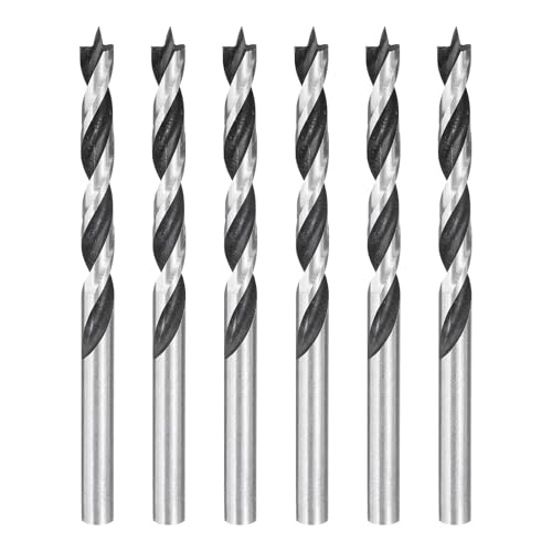 HARFINGTON Spiralbohrer für Weichholz, Hartholz, Sperrholz, Kunststoff, Gummi, 6 Stück, 6 mm Durchmesser, gerader runder Schaft, metrischer Spiralbohrer für Weichholz, Hartholz, Sperrholz, Kunststoff HARFINGTON Spiralbohrer für Weichholz, Hartholz, Sperrholz, Kunststoff, Gummi, 6 Stück, 6 mm Durchmesser, gerader runder Schaft, metrischer Spiralbohrer für Weichholz, Hartholz, Sperrholz, Kunststoff von HARFINGTON
