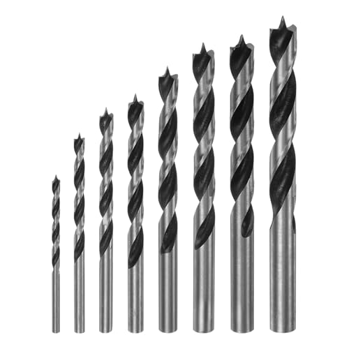 HARFINGTON Spiralbohrer mit 3/4/5/6/7/8/9/10 mm Durchmesser, gerader Rundschaftbohrer, metrischer Spiralbohrer für Tischler, Holzbearbeitung, Kunststoff, Gummi, 1 Set HARFINGTON Spiralbohrer mit 3/4/5/6/7/8/9/10 mm Durchmesser, gerader Rundschaftbohrer, metrischer Spiralbohrer für Tischler, Holzbearbeitung, Kunststoff, Gummi, 1 Set von HARFINGTON
