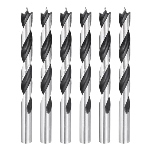 HARFINGTON Spiralbohrer mit geradem Rundschaft, 9,5 mm Durchmesser, metrischer Spiralbohrer für Weichholz, Hartholz, Sperrholz, Kunststoff, Gummi, silberfarben, 6 Stück HARFINGTON Spiralbohrer mit geradem Rundschaft, 9,5 mm Durchmesser, metrischer Spiralbohrer für Weichholz, Hartholz, Sperrholz, Kunststoff, Gummi, silberfarben, 6 Stück von HARFINGTON