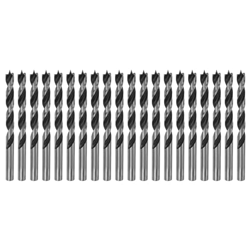 HARFINGTON Spiralbohrer mit geradem Rundschaft, Durchmesser 8 mm, metrischer Spiralbohrer für Tischler, Holzbearbeitung, Kunststoff, Gummi, 20 Stück HARFINGTON Spiralbohrer mit geradem Rundschaft, Durchmesser 8 mm, metrischer Spiralbohrer für Tischler, Holzbearbeitung, Kunststoff, Gummi, 20 Stück von HARFINGTON