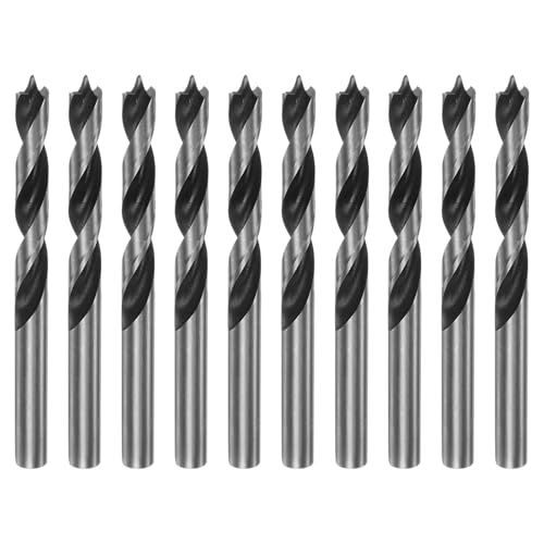 HARFINGTON Spiralbohrer mit geradem Rundschaft, Durchmesser 9,5 mm, metrische Bohrspitze, 7,6 cm Bohrtiefe, Spiralbohrer für Tischler, Holzbearbeitung, Kunststoff, Gummi, 10 Stück HARFINGTON Spiralbohrer mit geradem Rundschaft, Durchmesser 9,5 mm, metrische Bohrspitze, 7,6 cm Bohrtiefe, Spiralbohrer für Tischler, Holzbearbeitung, Kunststoff, Gummi, 10 Stück von HARFINGTON