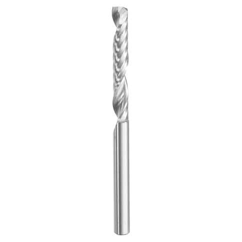 HARFINGTON Spiralfräser-Bit, 0,3 cm Schnittdurchmesser, 0,3 cm Schaft, hochgeschnitten, Vollhartmetall, 1 Nut, CNC-Schaftfräser-Bits für Holz, Kunststoff, Weichmetall (2,2 cm Schnittlänge 3,5 cm lang) HARFINGTON Spiralfräser-Bit, 0,3 cm Schnittdurchmesser, 0,3 cm Schaft, hochgeschnitten, Vollhartmetall, 1 Nut, CNC-Schaftfräser-Bits für Holz, Kunststoff, Weichmetall (2,2 cm Schnittlänge 3,5 cm lang) von HARFINGTON