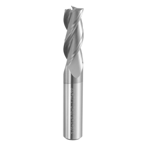 HARFINGTON Spiralfräser-Bit, 0,95 cm Schnittdurchmesser, 3 Rillen nach oben, AITiN beschichteter Schaftfräser, Fräser für Holzschnitzerei (3/8-Zoll-Schaft, 2,5 cm Schnittlänge, 6,4 cm lang, 30 HARFINGTON Spiralfräser-Bit, 0,95 cm Schnittdurchmesser, 3 Rillen nach oben, AITiN beschichteter Schaftfräser, Fräser für Holzschnitzerei (3/8-Zoll-Schaft, 2,5 cm Schnittlänge, 6,4 cm lang, 30 von HARFINGTON