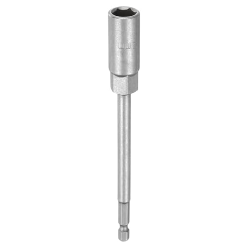 HARFINGTON Steckschlüssel-Bohrer, 12 mm, metrischer Schlag-Stecknuss, 1/4-Zoll-Sechskantschaft, 150 mm, extra lange 6-Punkt-Stecknüsse, Schnellwechsel, CR-V-Stahl, Bolzen-Setter für Bohrschrauber HARFINGTON Steckschlüssel-Bohrer, 12 mm, metrischer Schlag-Stecknuss, 1/4-Zoll-Sechskantschaft, 150 mm, extra lange 6-Punkt-Stecknüsse, Schnellwechsel, CR-V-Stahl, Bolzen-Setter für Bohrschrauber von HARFINGTON