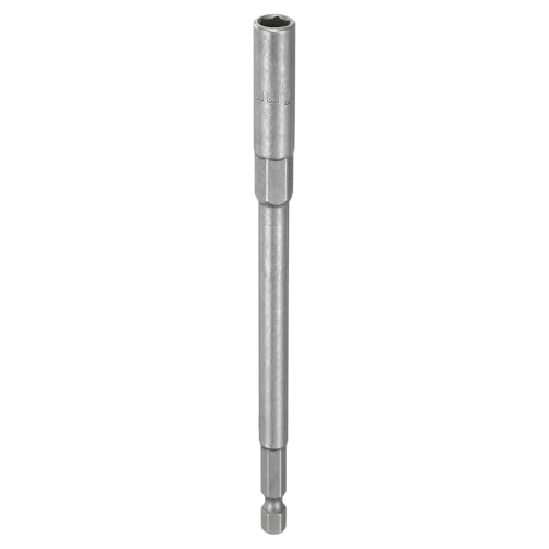 HARFINGTON Steckschlüssel-Bohrer, 7 mm, metrischer Schlag-Stecknuss, 1/4-Zoll-Sechskantschaft, 150 mm, extra lange 6-Punkt-Stecknüsse, Schnellwechsel, CR-V-Stahl, Bolzen-Setter für Bohrschrauber HARFINGTON Steckschlüssel-Bohrer, 7 mm, metrischer Schlag-Stecknuss, 1/4-Zoll-Sechskantschaft, 150 mm, extra lange 6-Punkt-Stecknüsse, Schnellwechsel, CR-V-Stahl, Bolzen-Setter für Bohrschrauber von HARFINGTON