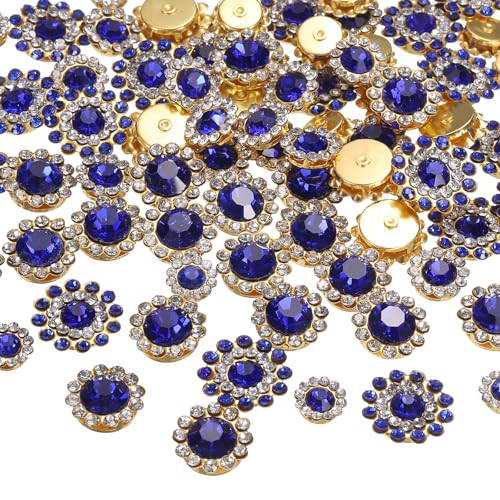 HARFINGTON Strasssteine, zum Aufnähen, 8 mm, 10 mm, 12 mm, 14 mm, Kristallglas, Blumenkrallen, Metallbasis für Kleidung, Schuhe, Ohrringe, Gürtel, Handwerk, Dunkelblau, 100 Stück HARFINGTON Strasssteine, zum Aufnähen, 8 mm, 10 mm, 12 mm, 14 mm, Kristallglas, Blumenkrallen, Metallbasis für Kleidung, Schuhe, Ohrringe, Gürtel, Handwerk, Dunkelblau, 100 Stück von HARFINGTON