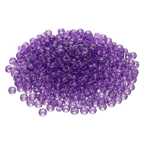 HARFINGTON Violette Pony-Perlen, 6 x 9 mm, Acryl, für Halskette, Schlüsselanhänger, Schmuckherstellung, Ohrringe, Haarflechten, 1200 Stück HARFINGTON Violette Pony-Perlen, 6 x 9 mm, Acryl, für Halskette, Schlüsselanhänger, Schmuckherstellung, Ohrringe, Haarflechten, 1200 Stück von HARFINGTON