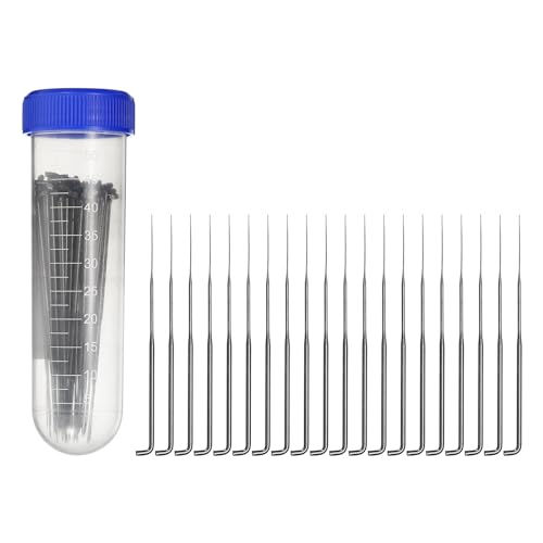 HARFINGTON Wollfilznadel-Set, 8 cm lang, sehr feine Handarbeit, Filznadeln, Werkzeug, Zubehör, Zubehör für Wollnadelfilzen, 100 Stück HARFINGTON Wollfilznadel-Set, 8 cm lang, sehr feine Handarbeit, Filznadeln, Werkzeug, Zubehör, Zubehör für Wollnadelfilzen, 100 Stück von HARFINGTON