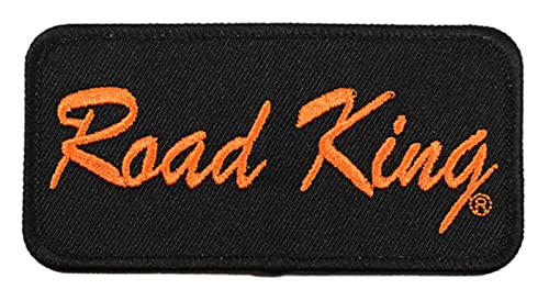 Harley-Davidson 4 in. Embroidered Road King Emblem Sew-On Patch - Black/Orange von HARLEY-DAVIDSON