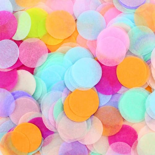 HARY 9000 Stück buntes Papierkonfetti, 2,5 cm, rund, biologisch abbaubar, buntes Konfetti für Hochzeit, Geburtstag, Valentinstag und andere Partys HARY 9000 Stück buntes Papierkonfetti, 2,5 cm, rund, biologisch abbaubar, buntes Konfetti für Hochzeit, Geburtstag, Valentinstag und andere Partys von HARY