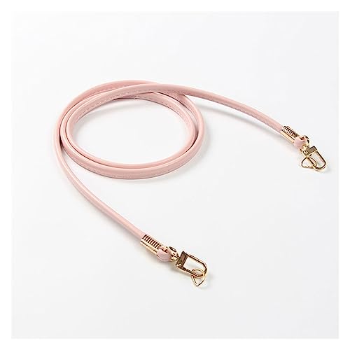 HASMI Schulterriemen Für Taschen Damen-Lederriemen, einfarbig, Taschenzubehör, tragbarer Taschengürtel, Ersatzgürtel Taschenkette (Color : Pink 120cm) von HASMI