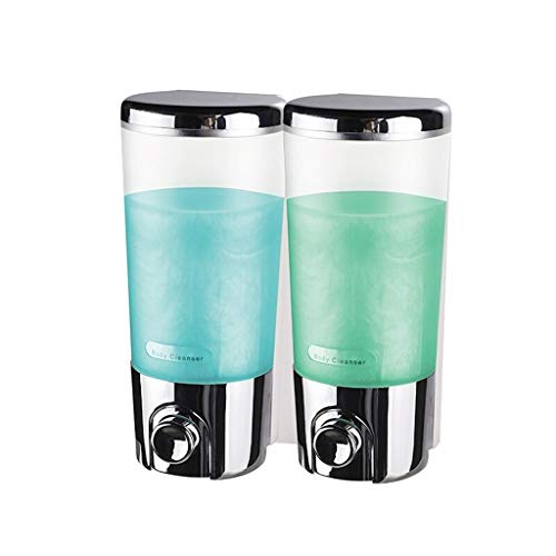 Spülmittelspender Badezimmer Dusche Gel Shampoo Box Wandmontage Manuelle Seifenspender Hotel Badezimmer Seifenspender Soap Dispenser (Color : Chrome, Size : Medium) von HASMI