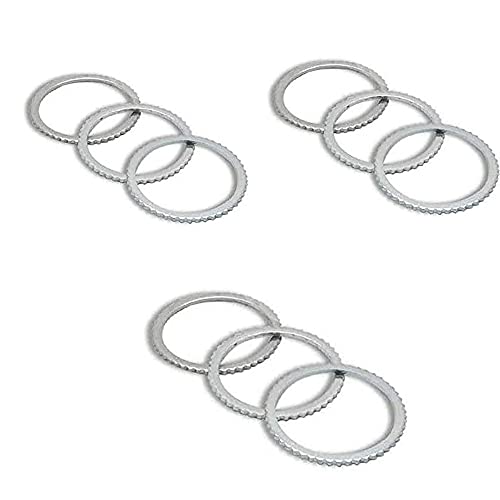 HATOOLHA Reduzierringe Kreissägeblatt Reduzierringe Holzbearbeitung Schneidscheibe Scheibe Holzbearbeitung Werkzeuge (9 Stück 30 x 25,4 mm) von HATOOLHA