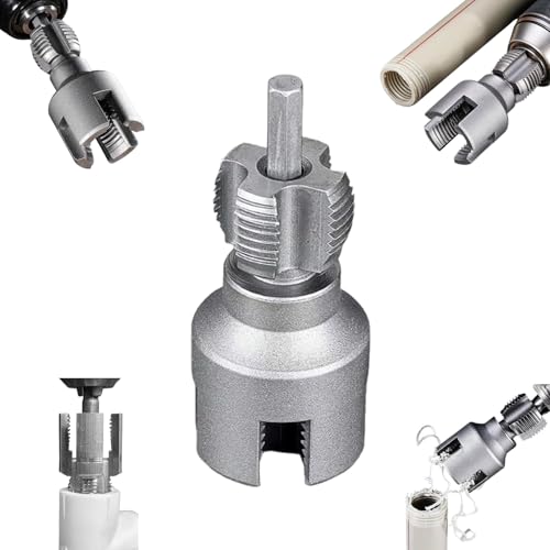 All-in-One-Werkzeug zum Innen- und Außengewindeschneiden von Rohren, PVC-Rohrgewindeschneidsatz, kompatibel mit elektrischer Bohrmaschine,Rohrgewindeschneidwerkzeug 1/2", 3/4" All-in-One-Werkzeug zum Innen- und Außengewindeschneiden von Rohren, PVC-Rohrgewindeschneidsatz, kompatibel mit elektrischer Bohrmaschine,Rohrgewindeschneidwerkzeug 1/2", 3/4" von HAUTFENM