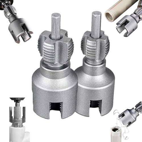 All-in-One-Werkzeug zum Innen- und Außengewindeschneiden von Rohren, PVC-Rohrgewindeschneidsatz, kompatibel mit elektrischer Bohrmaschine,Rohrgewindeschneidwerkzeug 1/2", 3/4" All-in-One-Werkzeug zum Innen- und Außengewindeschneiden von Rohren, PVC-Rohrgewindeschneidsatz, kompatibel mit elektrischer Bohrmaschine,Rohrgewindeschneidwerkzeug 1/2", 3/4" von HAUTFENM