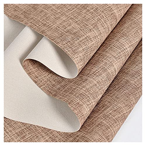 Kunstleder Polsterstoff Meterware FüR Möbel Sofa Stuhl Autos Polsterarbeiten Autos Dekorationen DIY Basteln Nähen(Light brown,1.38X2m) von HAUTFENM