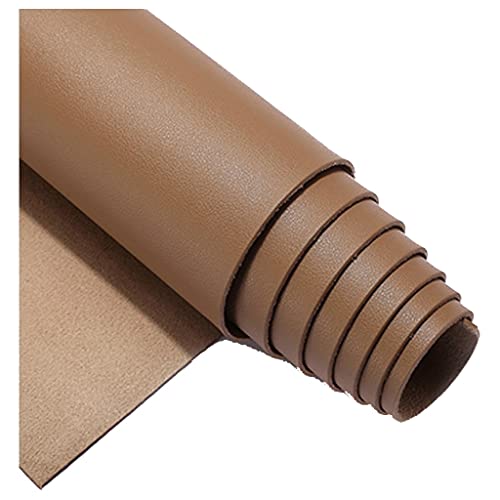 Kunstleder Stoff Leder Stoffrolle Luxus Kunstleder Wasserdicht feuerhemmende Sofa Autositzbezüge Polster Kunstleder Hirschleder Samtstoff, Meterware(Beige yellow,1.38X4m) von HAUTFENM