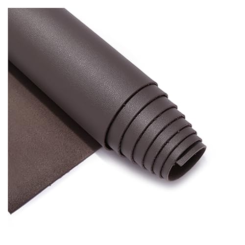 Kunstleder Stoff Leder Stoffrolle Luxus Kunstleder Wasserdicht feuerhemmende Sofa Autositzbezüge Polster Kunstleder Hirschleder Samtstoff, Meterware(Dark grey,1.38X7m) von HAUTFENM
