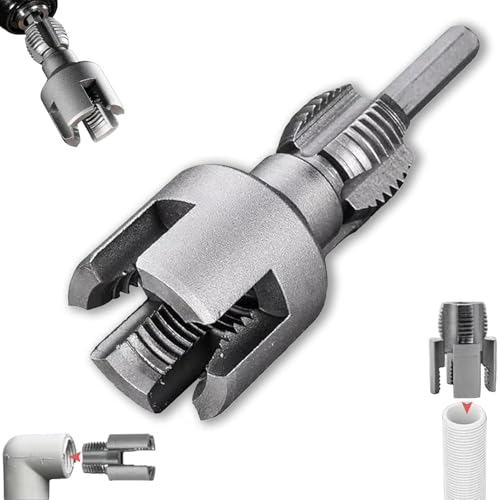 Rohrgewindeschneidwerkzeug, integriertes Werkzeug für Innen- und Außenrohrgewinde, verwendet zum Schneiden und Bearbeiten von Rohren, PVC-Schneidwerkzeug kompatibel mit elektrischen Rohrgewindeschneidwerkzeug, integriertes Werkzeug für Innen- und Außenrohrgewinde, verwendet zum Schneiden und Bearbeiten von Rohren, PVC-Schneidwerkzeug kompatibel mit elektrischen von HAUTFENM