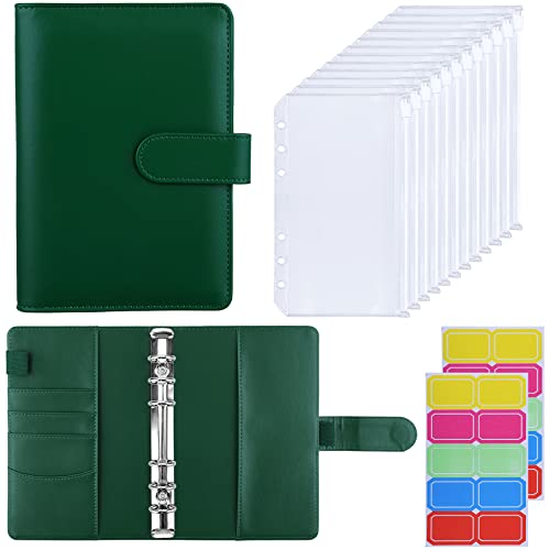 HAUTOCO Budget Planner Deutsch, A6 Budget Binder, Budgetplaner, Ringbuch A6 mit 12 Binder Taschen, Finanzplaner mit Etiketten, Sparbuch für Geld, für Reisen Tagebuch, Dunkelgrün HAUTOCO Budget Planner Deutsch, A6 Budget Binder, Budgetplaner, Ringbuch A6 mit 12 Binder Taschen, Finanzplaner mit Etiketten, Sparbuch für Geld, für Reisen Tagebuch, Dunkelgrün von HAUTOCO