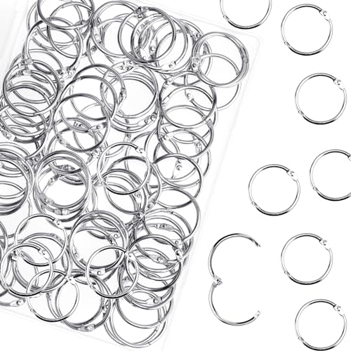 HAUTOCO 100 Stück Buchringe 19mm Silber Metall Bücher Ringe, Loseblatt Verbinder Ringe, Binder Ringe für Scrapbook, Album, Handwerk, Karteikarten, Notizbücher, Schule, Büro HAUTOCO 100 Stück Buchringe 19mm Silber Metall Bücher Ringe, Loseblatt Verbinder Ringe, Binder Ringe für Scrapbook, Album, Handwerk, Karteikarten, Notizbücher, Schule, Büro von HAUTOCO