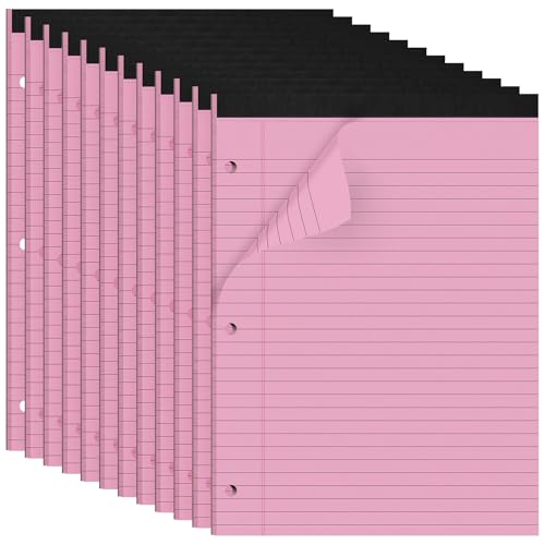 HAUTOCO 12 Stück 8,5 x 11 Rechtsblöcke Rosa breit liniert Notizblöcke Perforierte Schreibblöcke, 30 Blatt pro Notizblock, 3-fach gelocht Papier, Schreiben Notizblöcke für Schule, Zuhause, Büro HAUTOCO 12 Stück 8,5 x 11 Rechtsblöcke Rosa breit liniert Notizblöcke Perforierte Schreibblöcke, 30 Blatt pro Notizblock, 3-fach gelocht Papier, Schreiben Notizblöcke für Schule, Zuhause, Büro von HAUTOCO