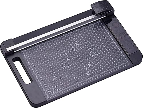 HAVVMK Papierschneider, Guillotine-Trimmer, Kleiner Papierschneider, tragbarer Papierschneider, multifunktionaler Papierschneider mit integrierter Sicherheitsklinge, geeignet für laminier HAVVMK Papierschneider, Guillotine-Trimmer, Kleiner Papierschneider, tragbarer Papierschneider, multifunktionaler Papierschneider mit integrierter Sicherheitsklinge, geeignet für laminier von HAVVMK