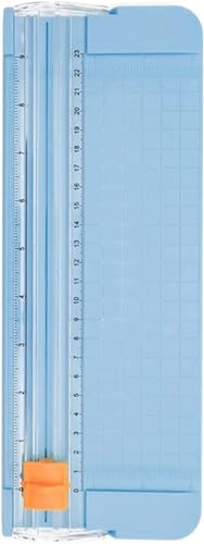 HAVVMK Papierschneiderklingen mit Schutz und Kantenlineal für Büros, Zuhause und Schulen. (Blau) von HAVVMK
