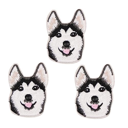 3St Stickaufkleber dekorative Welpen-Aufnäher Cartoon-Hund-Applikation Welpe bestickter Aufnäher bügel Husky-Design Applikation für Hundebekleidung Hundeapplikationen Stickgarn HAWILLOSCH 3St Stickaufkleber dekorative Welpen-Aufnäher Cartoon-Hund-Applikation Welpe bestickter Aufnäher bügel Husky-Design Applikation für Hundebekleidung Hundeapplikationen Stickgarn HAWILLOSCH von HAWILLOSCH