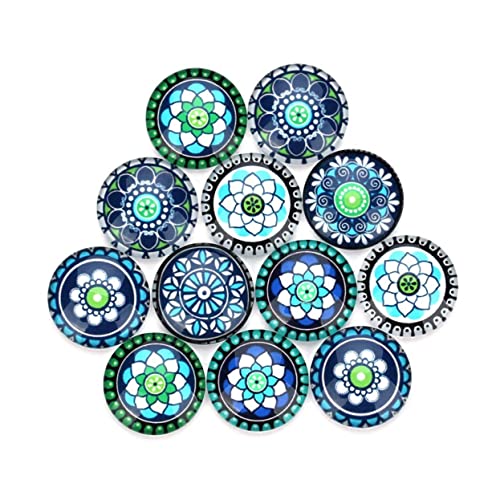 HAWILLOSCH 1 20 Stück Glasblumenfleck Schmuck Reiz Herstellung Blumen- Blue von HAWILLOSCH