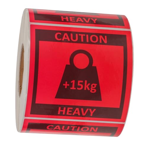 HAWILLOSCH 500 Etiketten/Rolle Aufkleber für Baumaschinenführer Team-Lift-Etikett für sicheres Bewegen von HAWILLOSCH