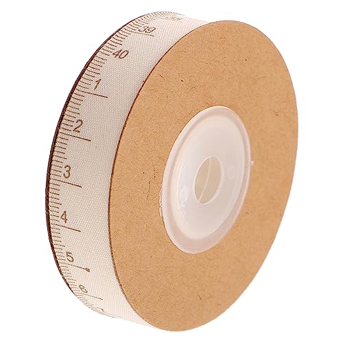 HAWILLOSCH 1 Rolle Baumwoll -Gurtbandurer Einladung Geschenkband handwerk machen band verdrahtetes Band dekorativ breit Zierband Blumenverpackungsband Band für DIY Wickelband Baumwolle Beige von HAWILLOSCH