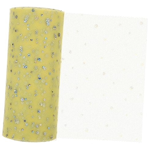 HAWILLOSCH 1 Rolle Dekorativer Tüllstoff mit Pailletten Yards und Party Dekoration Leichtes Bastelband für Diy Projekte und Geschenkverpackungen HAWILLOSCH 1 Rolle Dekorativer Tüllstoff mit Pailletten Yards und Party Dekoration Leichtes Bastelband für Diy Projekte und Geschenkverpackungen von HAWILLOSCH