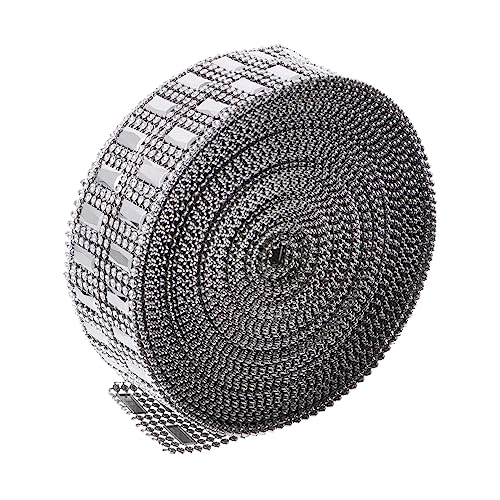 HAWILLOSCH 1 Rolle Funkelndes Strassband mit Reihen Yards Diy Bastelzubehör für Hochzeitsdekoration Geschenkverpackung Vasen Blumengestecke Langlebiges und Design HAWILLOSCH 1 Rolle Funkelndes Strassband mit Reihen Yards Diy Bastelzubehör für Hochzeitsdekoration Geschenkverpackung Vasen Blumengestecke Langlebiges und Design von HAWILLOSCH