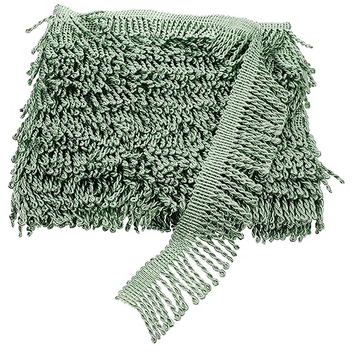 HAWILLOSCH 1 Rolle Vorhangkantendekoration Fransen Quasten Quaste Spitze Basteln Stilvoll für DIY nähen trimmen dekorative Nähgarnitur Quaste nähen Grenzausstattung Polyestergarn Light Green HAWILLOSCH 1 Rolle Vorhangkantendekoration Fransen Quasten Quaste Spitze Basteln Stilvoll für DIY nähen trimmen dekorative Nähgarnitur Quaste nähen Grenzausstattung Polyestergarn Light Green von HAWILLOSCH