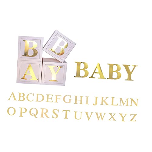 HAWILLOSCH 1 Satz Box für Gender Reveal Party Ballonboxen mit Goldbuchstaben für Shower Dekorationen Unvergessliche Feiern HAWILLOSCH 1 Satz Box für Gender Reveal Party Ballonboxen mit Goldbuchstaben für Shower Dekorationen Unvergessliche Feiern von HAWILLOSCH
