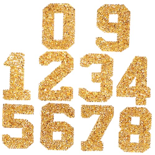 HAWILLOSCH 1 Satz Digitale Diamantaufkleber Name Kleidung gestickte Applikationen Stickerei austauschbare Hutaufnäher austauschbare Kleiderflicken Nummer Bügelflicken Golden HAWILLOSCH 1 Satz Digitale Diamantaufkleber Name Kleidung gestickte Applikationen Stickerei austauschbare Hutaufnäher austauschbare Kleiderflicken Nummer Bügelflicken Golden von HAWILLOSCH