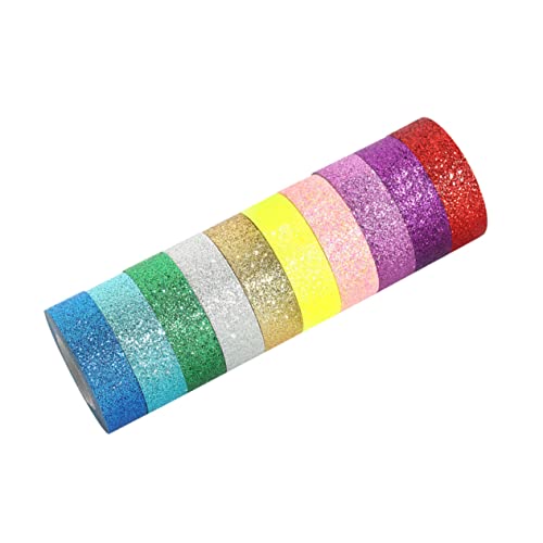 HAWILLOSCH 1 Satz Glitzerband Scrapbook -Aufkleber Bußgeld klebrig Handwerk dekoratives Klebeband Papier Klebeband dekoratives Papierband Abdeckband aus Papier Papierband Flüsterpapier HAWILLOSCH 1 Satz Glitzerband Scrapbook -Aufkleber Bußgeld klebrig Handwerk dekoratives Klebeband Papier Klebeband dekoratives Papierband Abdeckband aus Papier Papierband Flüsterpapier von HAWILLOSCH