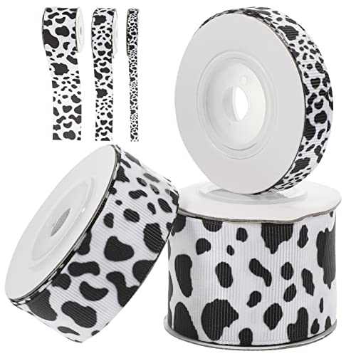 HAWILLOSCH 1 Satz Kuh Gurtband Verpackungsband Sackleinenband Sackleinen-bastelbänder Kuh-ripsband Geripptes Gurtband Mit Kuhmuster Schleife Dekoratives Geschenkband Kuchenband Polyester HAWILLOSCH 1 Satz Kuh Gurtband Verpackungsband Sackleinenband Sackleinen-bastelbänder Kuh-ripsband Geripptes Gurtband Mit Kuhmuster Schleife Dekoratives Geschenkband Kuchenband Polyester von HAWILLOSCH