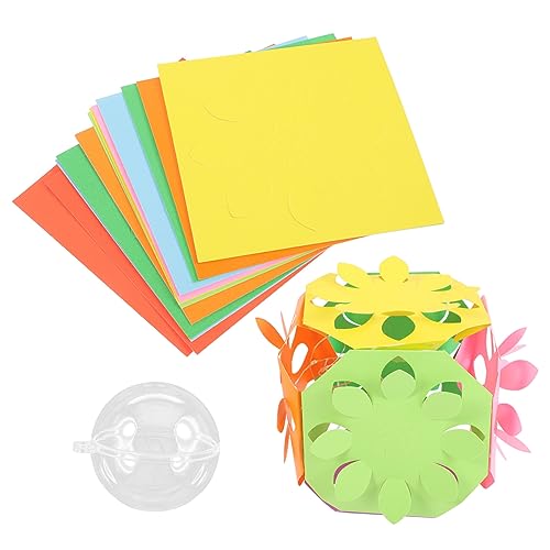 HAWILLOSCH 1 Satz Papierschneidewerkzeug-Set Kinderhandwerk Origami-Papier-Kit Bastelsets Kunsthandwerk Kit zur Papierherstellung DIY-Papierschnitt-Set DIY-Origami buntes Papier Bastelpapier von HAWILLOSCH