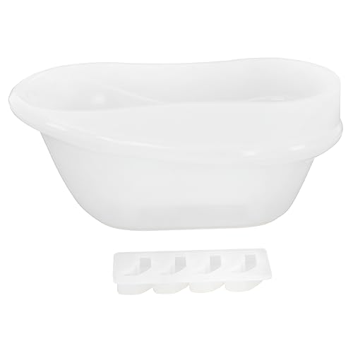HAWILLOSCH 1 Satz Silikonform Bad Party Form zur Seifenherstellung DIY -Seifenform Seifenkisten für Selbstgemachtes Epoxidform Form für Seifenhalter Seife machen Formen Kieselgel Weiß von HAWILLOSCH