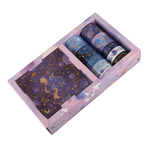 HAWILLOSCH 1 Satz Washi Tape Set Dekoratives Klebeband für Diy Sternenreise Scrapbooking Handbuch Dekoration und Bastelprojekte Hochwertiges mit Klebender Rückseite Leicht und Tragbar HAWILLOSCH 1 Satz Washi Tape Set Dekoratives Klebeband für Diy Sternenreise Scrapbooking Handbuch Dekoration und Bastelprojekte Hochwertiges mit Klebender Rückseite Leicht und Tragbar von HAWILLOSCH