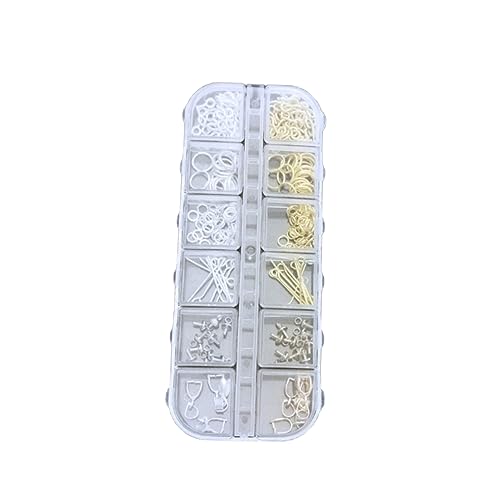 HAWILLOSCH 1 Schachtel Diy Schmuckverschluss Set Metallverbindungen für Schmuckherstellung Handwerk und Bastelprojekte für Diy Ideen und Persönliche Accessoires HAWILLOSCH 1 Schachtel Diy Schmuckverschluss Set Metallverbindungen für Schmuckherstellung Handwerk und Bastelprojekte für Diy Ideen und Persönliche Accessoires von HAWILLOSCH