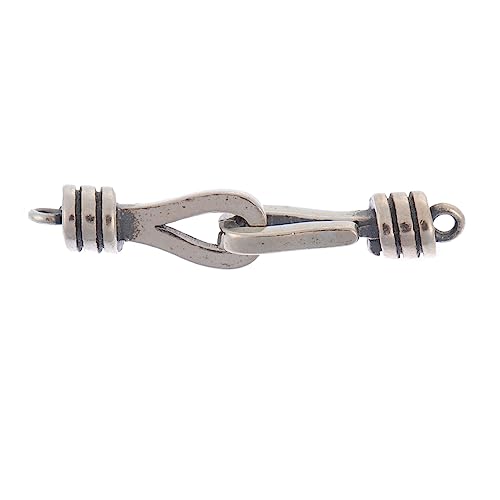 HAWILLOSCH 1 Stück Armbandverschluss Perlen Kette Bausatz Verschlüsse Charms Für Die Herstellung Von Armbändern Zange Schmuck Verbindungsstücke Für Armband Selber Machen Silber- Black HAWILLOSCH 1 Stück Armbandverschluss Perlen Kette Bausatz Verschlüsse Charms Für Die Herstellung Von Armbändern Zange Schmuck Verbindungsstücke Für Armband Selber Machen Silber- Black von HAWILLOSCH