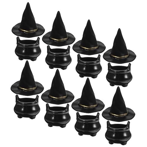HAWILLOSCH 10 Sätze Hexenhüte und Schwarze Detailreiche Halloween Miniaturen für DIY Bastelprojekte Puppenhaus Dekoration Robust und Vielseitig Einsetzbar für Halloween Deko und Geschenke HAWILLOSCH 10 Sätze Hexenhüte und Schwarze Detailreiche Halloween Miniaturen für DIY Bastelprojekte Puppenhaus Dekoration Robust und Vielseitig Einsetzbar für Halloween Deko und Geschenke von HAWILLOSCH