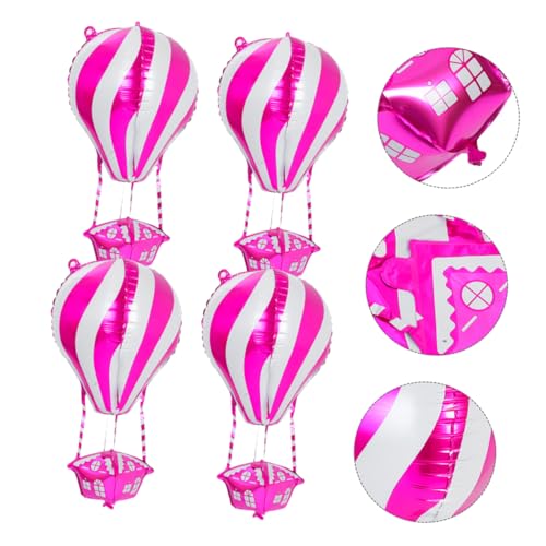HAWILLOSCH 10 Stück Aluminiumfolien Luftballons Heißluftballon Dekoration Geburtstagsfeier Halloween Weihnachten Neujahr Hochzeit Party Zubehör Langlebig Farbintensiv von HAWILLOSCH