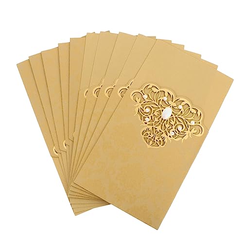 HAWILLOSCH 10 Stück Umschlag hohle Einladung einladungskarten hochzeit personalisiert hochzeitslaken wedding valentins tag hohle Hochzeitseinladung Hallo Einladungskarten Spezialpapier Golden HAWILLOSCH 10 Stück Umschlag hohle Einladung einladungskarten hochzeit personalisiert hochzeitslaken wedding valentins tag hohle Hochzeitseinladung Hallo Einladungskarten Spezialpapier Golden von HAWILLOSCH