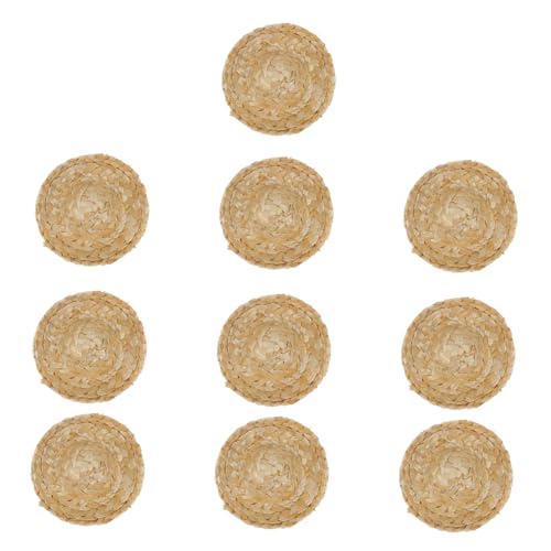 HAWILLOSCH 10stücke Handgewebte Mini Strohhüte Dekorative Bastel-requisiten Für Diy Projekte Khaki Für Puppenhaus Und Kreative Home Deko HAWILLOSCH 10stücke Handgewebte Mini Strohhüte Dekorative Bastel-requisiten Für Diy Projekte Khaki Für Puppenhaus Und Kreative Home Deko von HAWILLOSCH