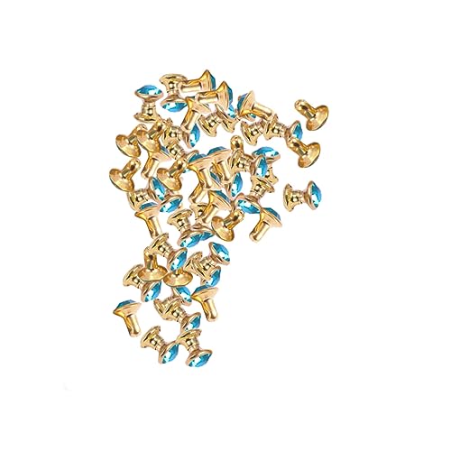 HAWILLOSCH 100 Stück Farbige Diamant Schmucksteine Hochwertige Strasssteine für Modezubehör Handwerksprojekte und Diy Kleidung Hellblauer Diamant mit Goldenem Rand HAWILLOSCH 100 Stück Farbige Diamant Schmucksteine Hochwertige Strasssteine für Modezubehör Handwerksprojekte und Diy Kleidung Hellblauer Diamant mit Goldenem Rand von HAWILLOSCH