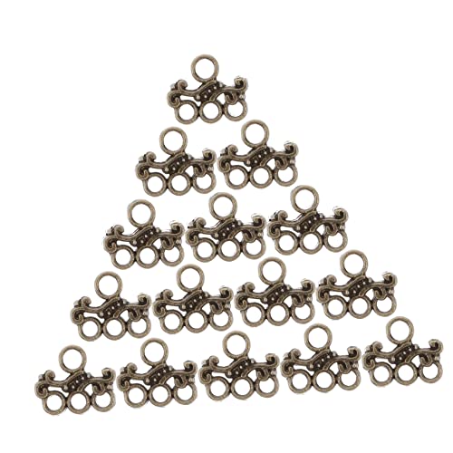 HAWILLOSCH 100 Stück Teiliges Zinklegierung Schmuckverbinder mit Hohldesign Langlebige DIY Charms für Armbänder und Halsketten Hautfreundlich für Schmuckherstellung und Bastelprojekte von HAWILLOSCH